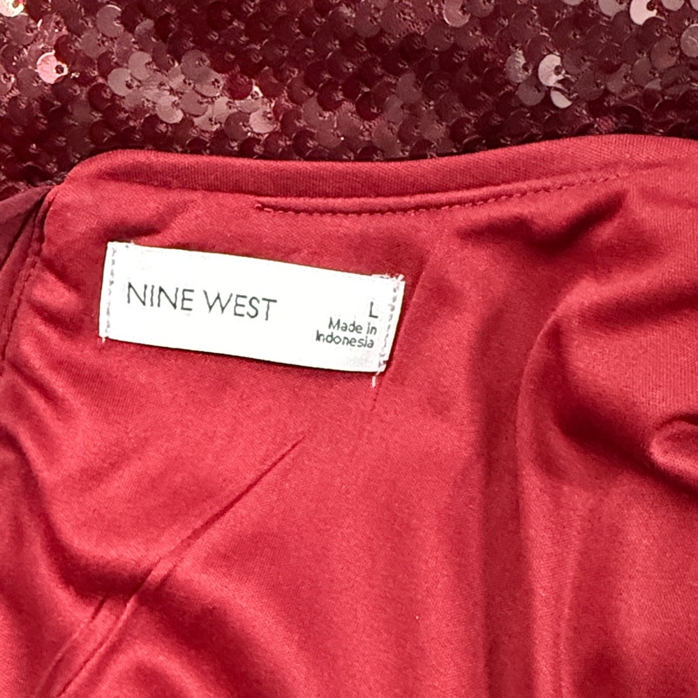 Nine West Burgundy Sequin Mini Dress - Picture 4 of 4